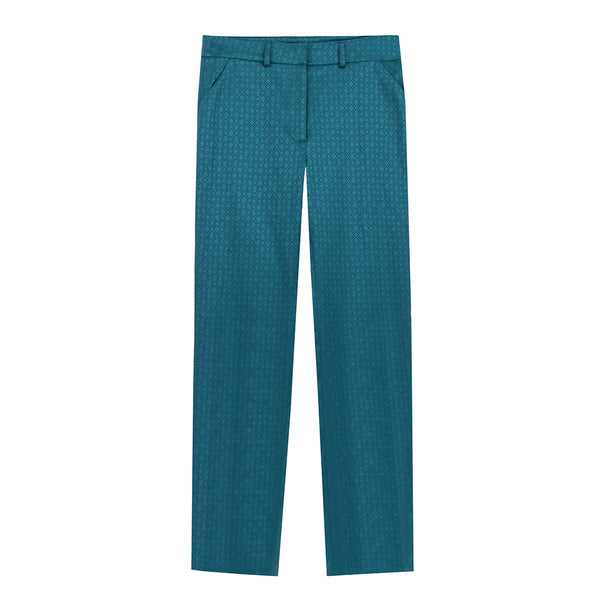 Pantalon droit bleu canard - FRANCE