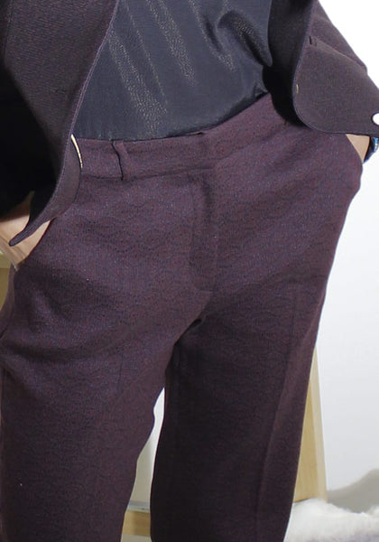 Pantalon droit bordeaux - GERTRUDE