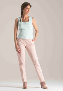 Pantalon droit rose - DOMINIQUE
